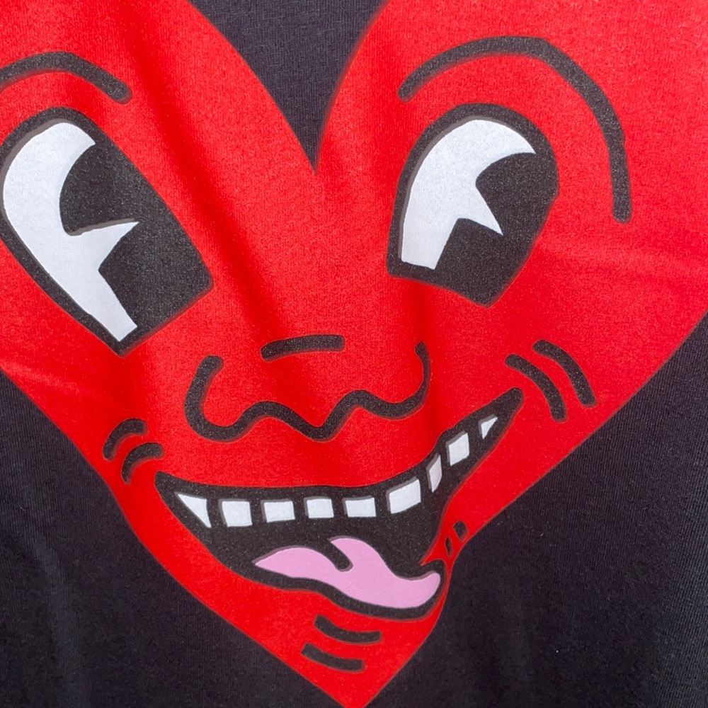 NWOT Size Large Black Keith Haring T-shirt for men.